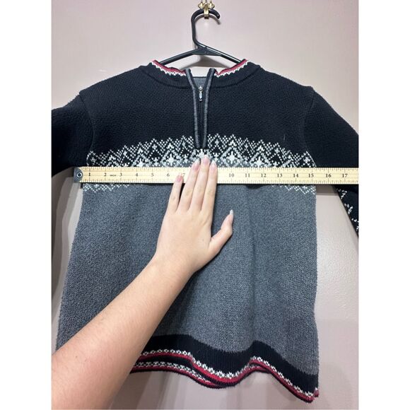 Hanna Andersson Fair Isle Holiday Nordic Sweater Little Boy's Size 6/7 - Picture 7 of 11